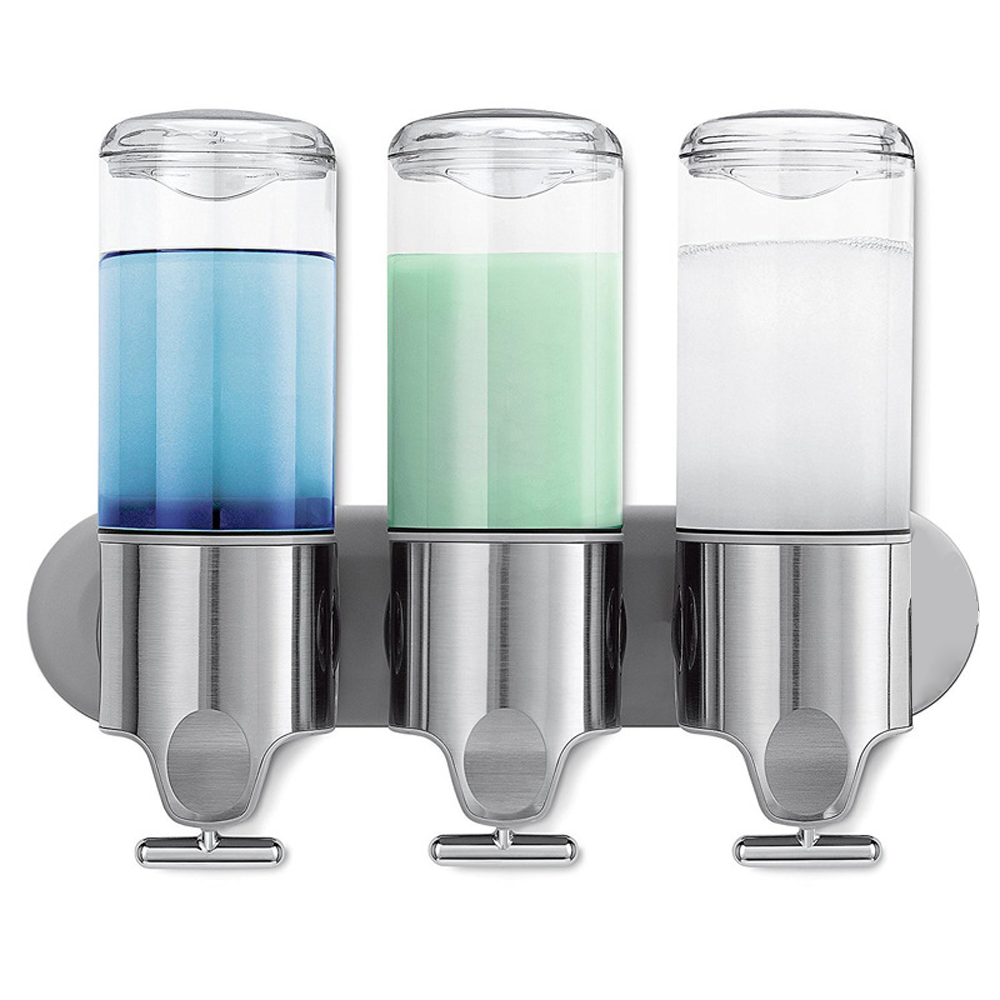 DISPENSADOR 3 EN 1: 🧴SHAMPOO, 🧖ACONDICIONADOR Y JABÓN LIQUIDO🫧